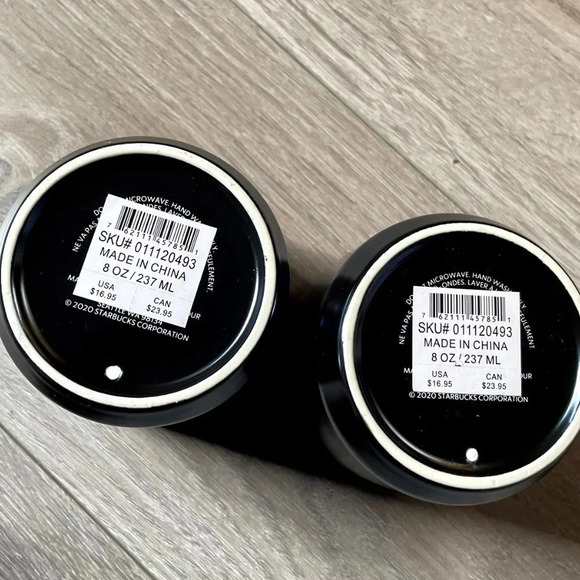 2 Starbucks 2020 Purple Blue Iridescent Ceramic Cup Mug 8 oz - Picture 5 of 6